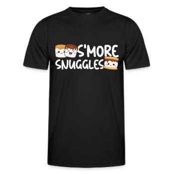 Marshmallow S'more - Männer Funktions-T-Shirt - Schwarz - Vorne - AI Model Male 178 dark (178cm)