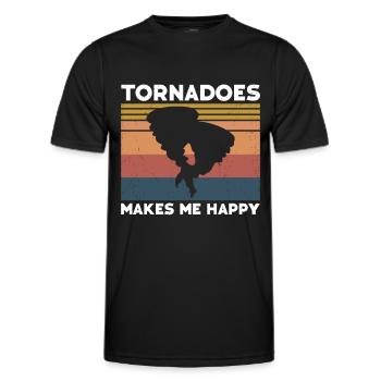 Tornado - Männer Funktions-T-Shirt - Schwarz - Vorne - AI Model Male 178 dark (178cm)
