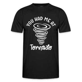 Tornado - Männer Funktions-T-Shirt - Schwarz - Vorne - AI Model Male 178 dark (178cm)