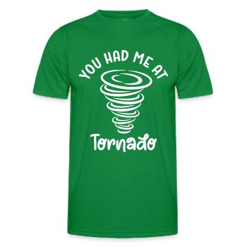 Tornado - Men's Functional T-Shirt - kelly green - Front - AI Model Male 178 dark (178cm)
