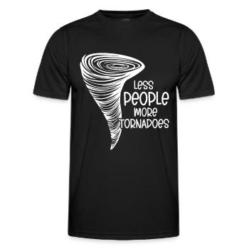 Tornado - Männer Funktions-T-Shirt - Schwarz - Vorne - AI Model Male 178 dark (178cm)