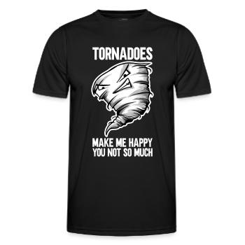 Tornado - Männer Funktions-T-Shirt - Schwarz - Vorne - AI Model Male 178 dark (178cm)