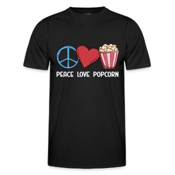 Popcorn - Men's Functional T-Shirt - black - Front - AI Model Male 178 dark (178cm)