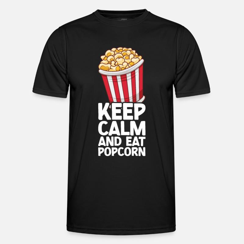 Popcorn - Men's Functional T-Shirt - black