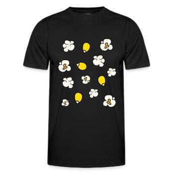 Popcorn - Männer Funktions-T-Shirt - Schwarz - Vorne - AI Model Male 178 dark (178cm)