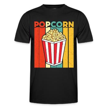 Popcorn - Men's Functional T-Shirt - black - Front - AI Model Male 178 dark (178cm)