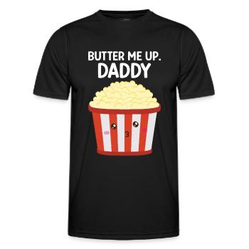 Popcorn - Männer Funktions-T-Shirt - Schwarz - Vorne - AI Model Male 178 dark (178cm)