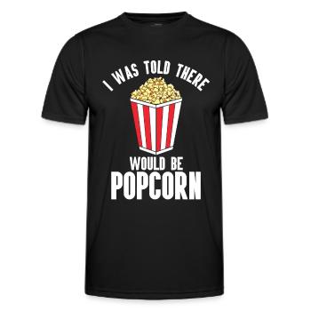 Popcorn - Männer Funktions-T-Shirt - Schwarz - Vorne - AI Model Male 178 dark (178cm)