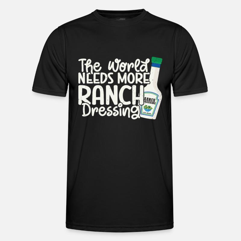 Ranch -Dressing -Ranch -Salatdressing - Männer Funktions-T-Shirt - Schwarz