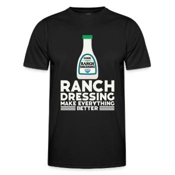 Ranch -Dressing -Ranch -Salatdressing - Männer Funktions-T-Shirt - Schwarz - Vorne - AI Model Male 178 dark (178cm)