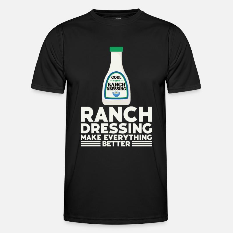 Ranch -Dressing -Ranch -Salatdressing - Männer Funktions-T-Shirt - Schwarz