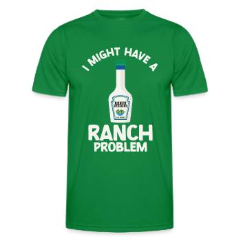 Ranch -Dressing -Ranch -Salad Dressing - Men's Functional T-Shirt - kelly green - Front - AI Model Male 178 dark (178cm)