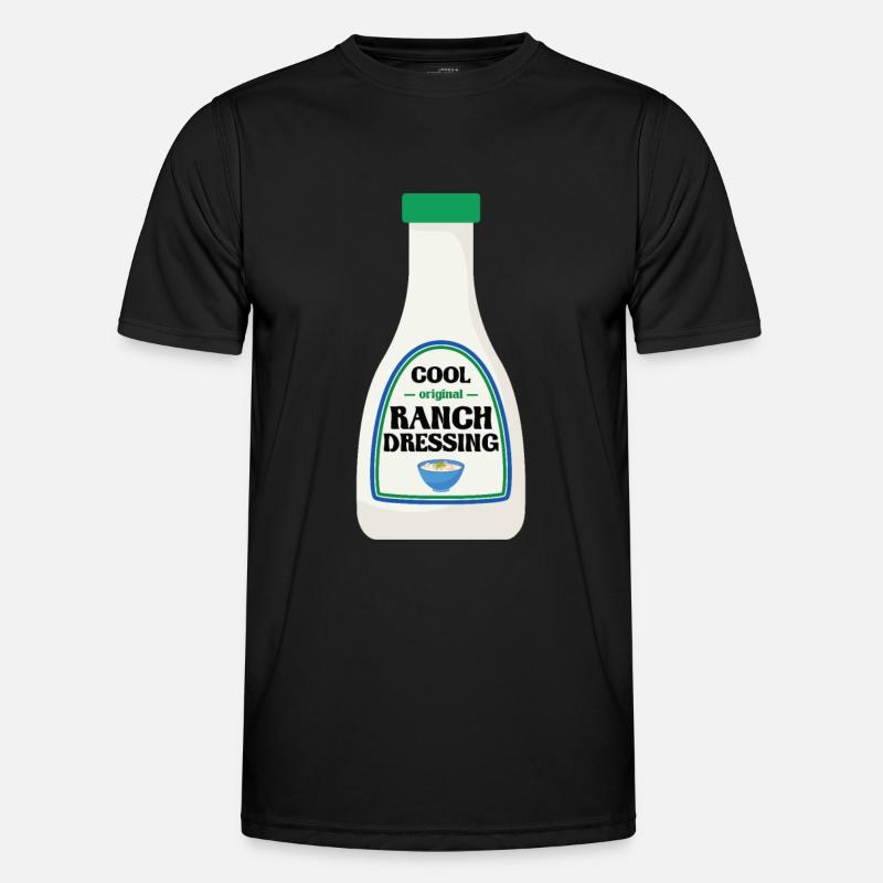 Ranch -Dressing -Ranch -Salatdressing - Männer Funktions-T-Shirt - Schwarz