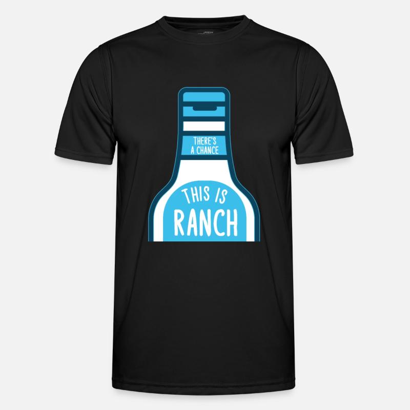 Ranch -Dressing -Ranch -Salatdressing - Männer Funktions-T-Shirt - Schwarz