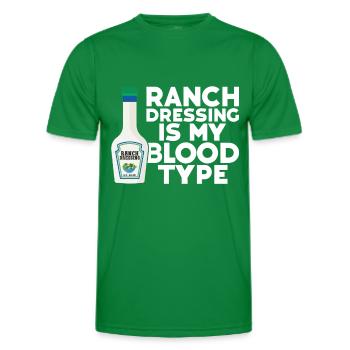 Ranch -Dressing -Ranch -Salad Dressing - Men's Functional T-Shirt - kelly green - Front - AI Model Male 178 dark (178cm)