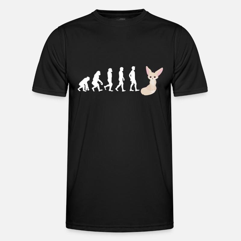 Fennec Fox - Männer Funktions-T-Shirt - Schwarz
