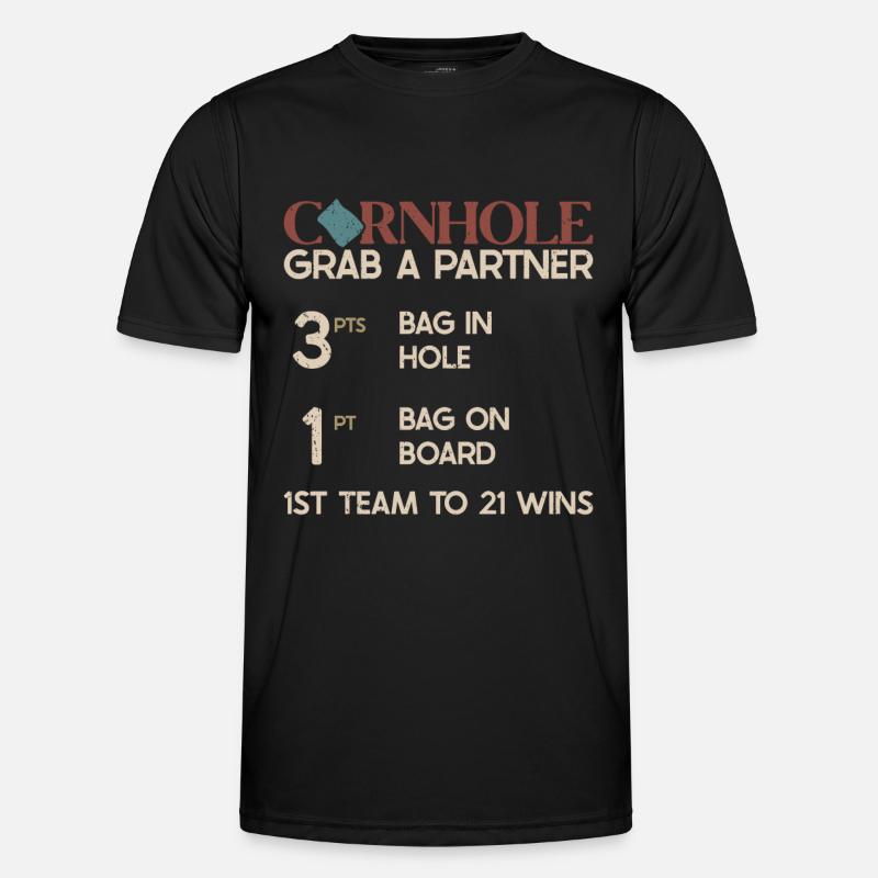 Cornhole - Men's Functional T-Shirt - black