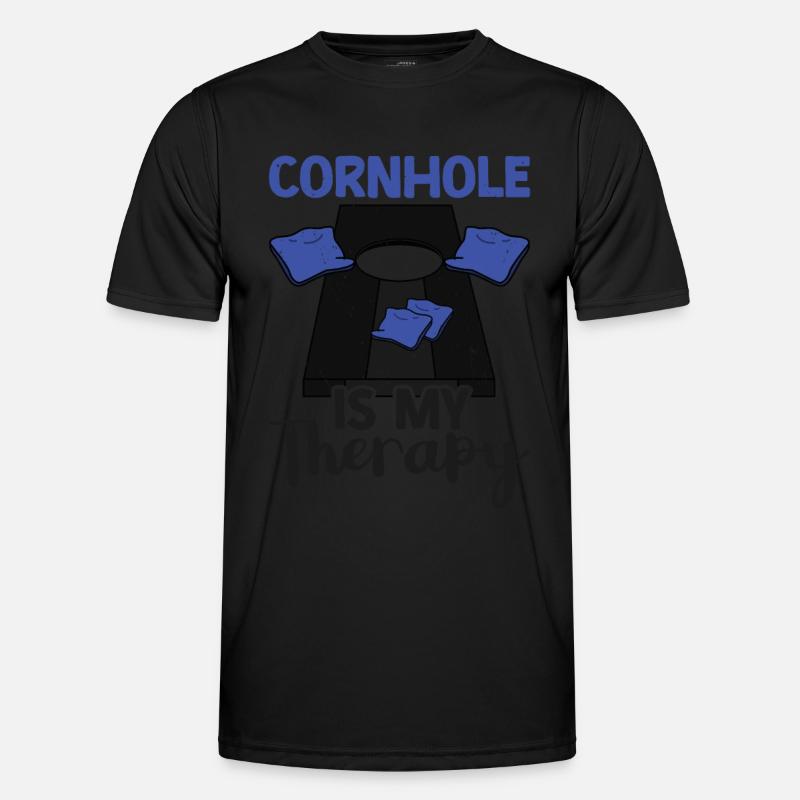 Cornhole Männer Funktions-T-Shirt