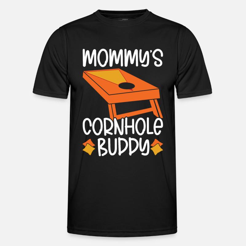 Cornhole - Männer Funktions-T-Shirt - Schwarz