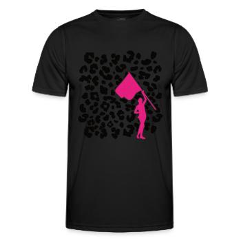 Protection des couleurs - T-shirt sport Homme - noir - Devant - AI Model Male 178 dark (178cm)
