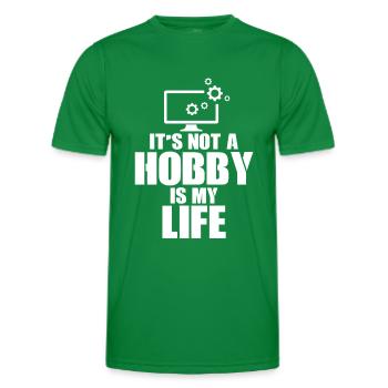 Technologie de soutien à la réparation d’ordinateurs - T-shirt sport Homme - vert - Devant - AI Model Male 178 dark (178cm)