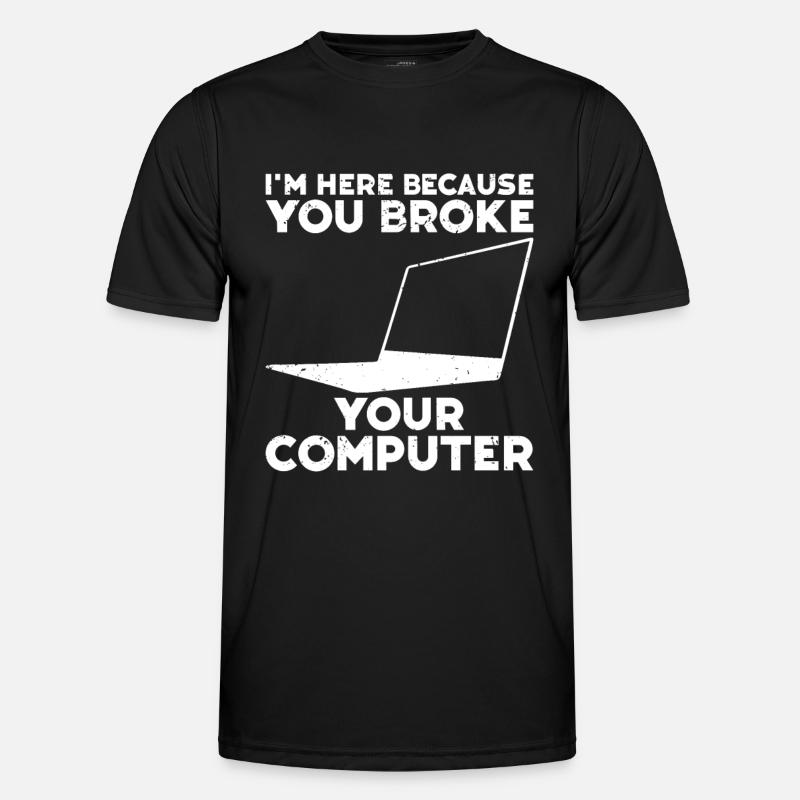 Computerreparaturtechnologie -Support -Technologie - Männer Funktions-T-Shirt - Schwarz