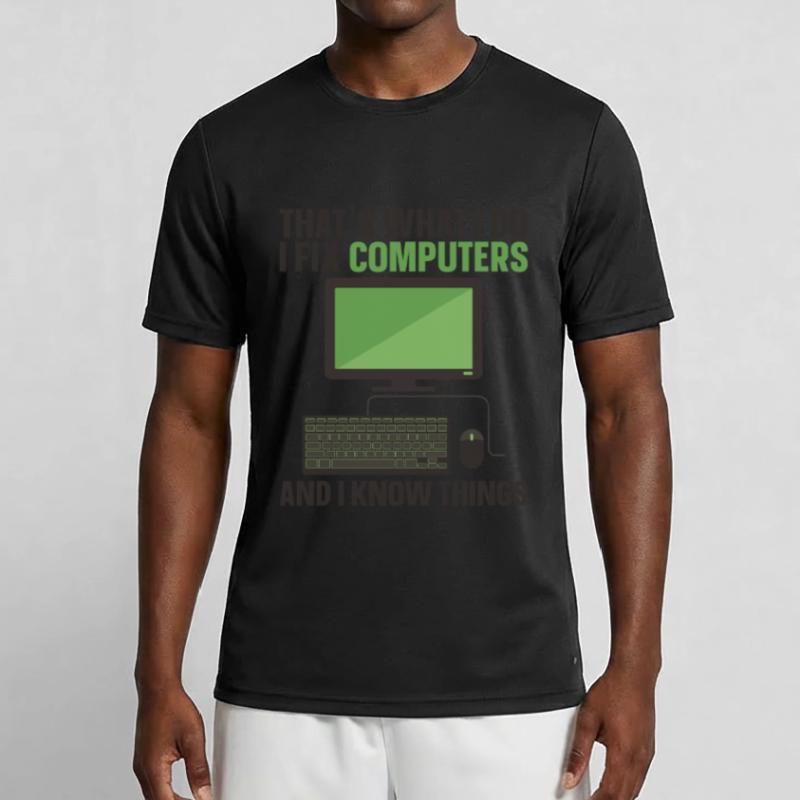 Computer Repair Technology Support Technology Men's Functional T-Shirt