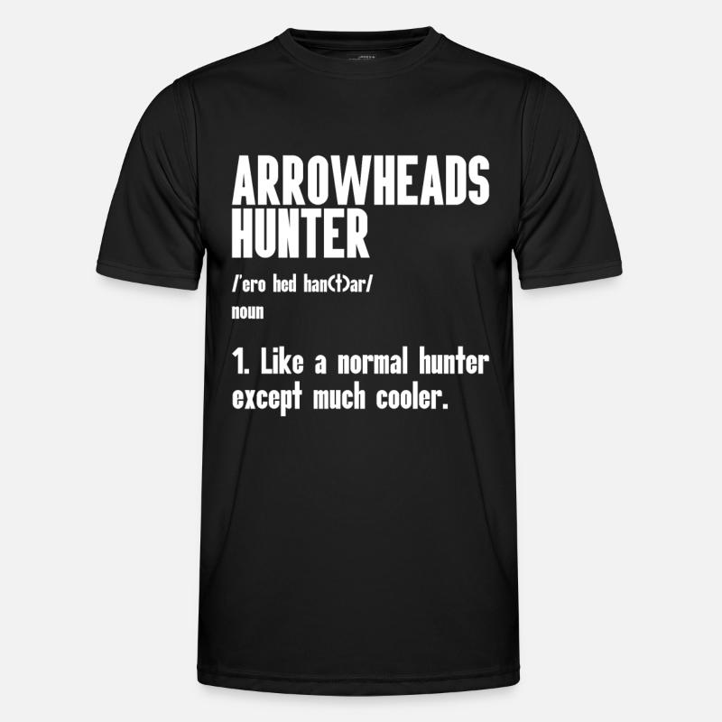 Arrowhead Hunting Artifacts Archery - Men's Functional T-Shirt - black
