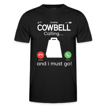 Kuhglocke Mehr Cowbell-Vintager - Männer Funktions-T-Shirt - Schwarz - Vorne - AI Model Male 178 dark (178cm)