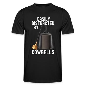 Kuhglocke Mehr Cowbell-Vintager - Männer Funktions-T-Shirt - Schwarz - Vorne - AI Model Male 178 dark (178cm)