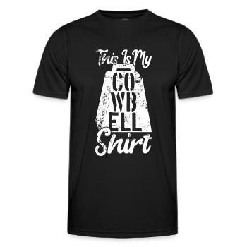 Kuhglocke Mehr Cowbell-Vintager - Männer Funktions-T-Shirt - Schwarz - Vorne - AI Model Male 178 dark (178cm)