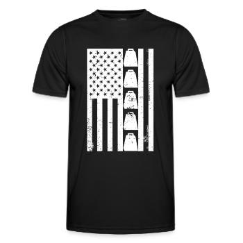 Kuhglocke Mehr Cowbell-Vintager - Männer Funktions-T-Shirt - Schwarz - Vorne - AI Model Male 178 dark (178cm)