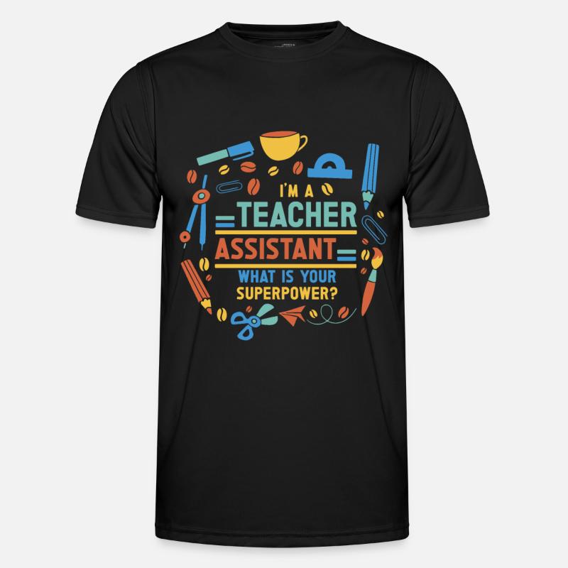 Teacher -Assistant Headmaster Teaching - Men's Functional T-Shirt - black