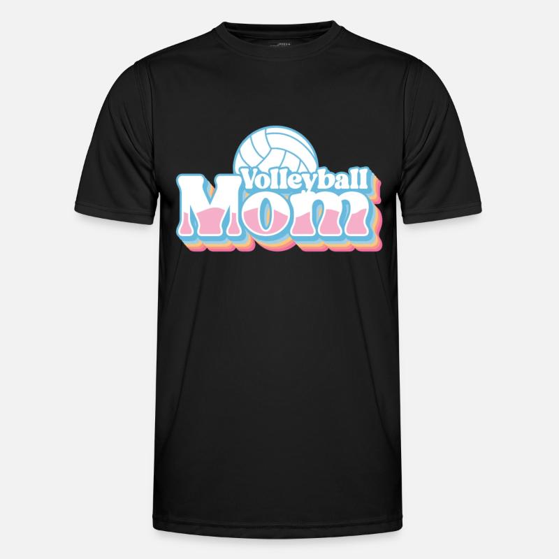 Volleyball Mutter Volleyball Mutter - Männer Funktions-T-Shirt - Schwarz