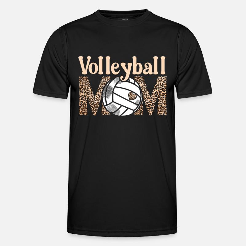 Volleyball Mutter Volleyball Mutter - Männer Funktions-T-Shirt - Schwarz