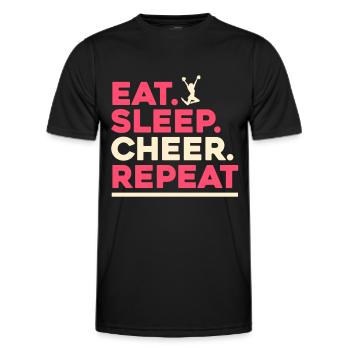 Pom-pom girl Cheerleading Jeunes - T-shirt sport Homme - noir - Devant - AI Model Male 178 dark (178cm)