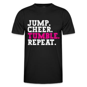 Pom-pom girl Cheerleading Jeunes - T-shirt sport Homme - noir - Devant - AI Model Male 178 dark (178cm)
