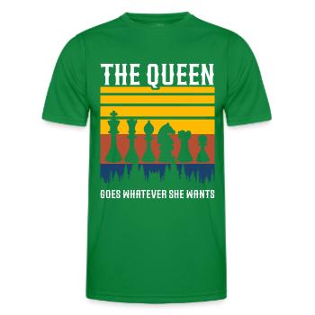 Pièces De Joueur D’échecs Chess Lover Fille - T-shirt sport Homme - vert - Devant - AI Model Male 178 dark (178cm)