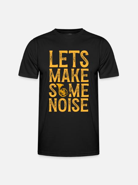 Französischer Horn -Spieler Hornist Messing Musik - Männer Funktions-T-Shirt - Schwarz
