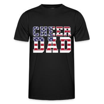 Cheer Papa Pom-pom girl Papa - T-shirt sport Homme - noir - Devant - AI Model Male 178 dark (178cm)