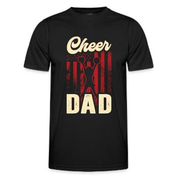 Cheer Papa Pom-pom girl Papa - T-shirt sport Homme - noir - Devant - AI Model Male 178 dark (178cm)