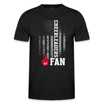 Cheer Papa Pom-pom girl Papa - T-shirt sport Homme - noir - Devant - AI Model Male 178 dark (178cm)