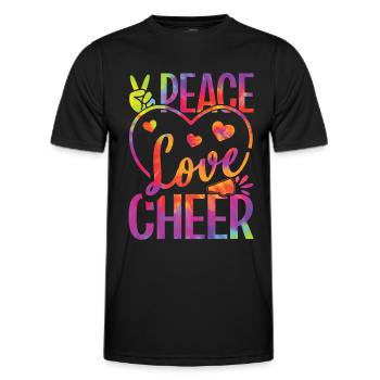 Cheerleadermädchen Cheerleading Jubel Jugend - Männer Funktions-T-Shirt - Schwarz - Vorne - AI Model Male 178 dark (178cm)