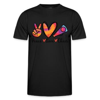 Cheerleadermädchen Cheerleading Jubel Jugend - Männer Funktions-T-Shirt - Schwarz - Vorne - AI Model Male 178 dark (178cm)