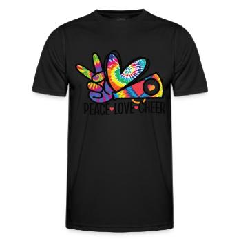 Cheerleadermädchen Cheerleading Jubel Jugend - Männer Funktions-T-Shirt - Schwarz - Vorne - AI Model Male 178 dark (178cm)