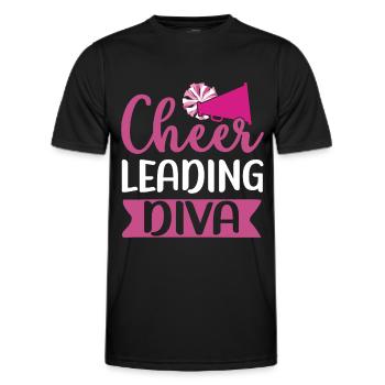 Cheerleadermädchen Cheerleading Jubel Jugend - Männer Funktions-T-Shirt - Schwarz - Vorne - AI Model Male 178 dark (178cm)