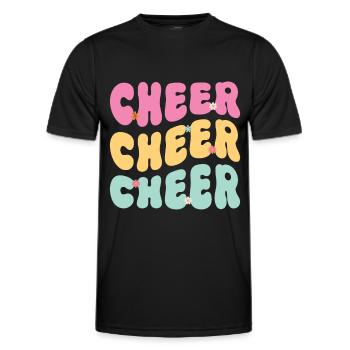 Cheerleadermädchen Cheerleading Jubel Jugend - Männer Funktions-T-Shirt - Schwarz - Vorne - AI Model Male 178 dark (178cm)