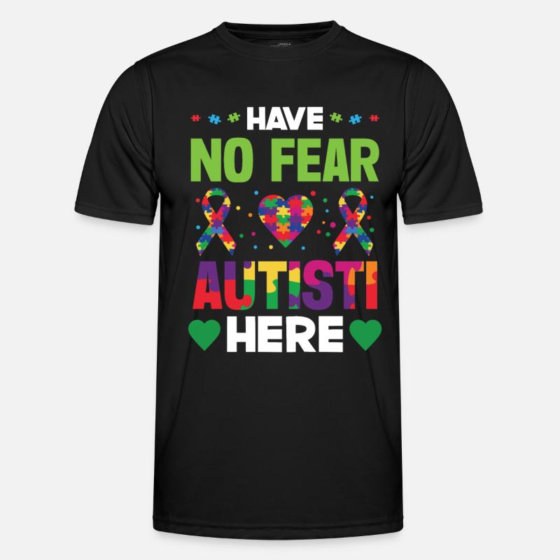 Autism Awareness Support Autistic - Men's Functional T-Shirt - black