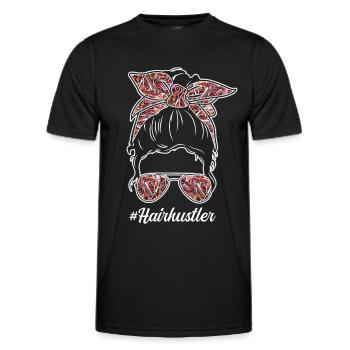 Hairstylist Hair Salon Kosmetologie - Männer Funktions-T-Shirt - Schwarz - Vorne - AI Model Male 178 dark (178cm)