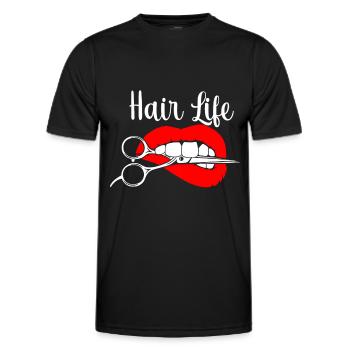 Hairstylist Hair Salon Kosmetologie - Männer Funktions-T-Shirt - Schwarz - Vorne - AI Model Male 178 dark (178cm)